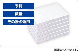 箱（パッケージ）制作での予算・数量、その後の運用を相談したい